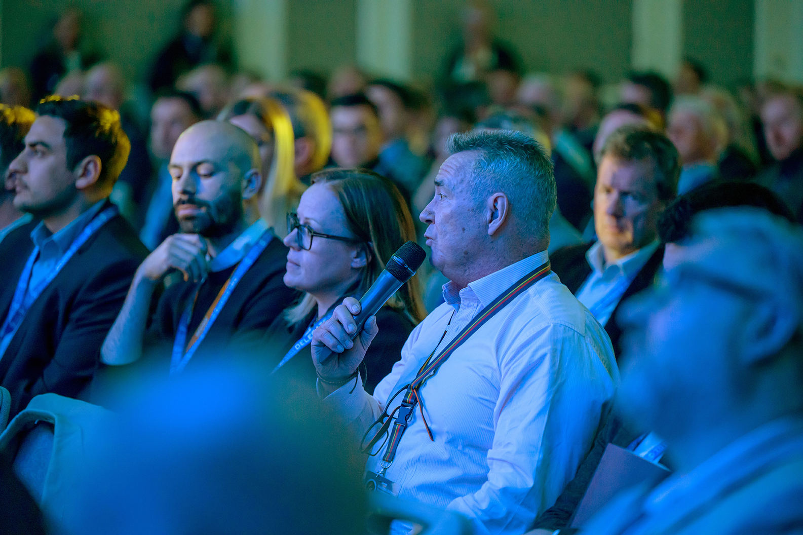 Delegates in conversation at a BiP Solutions healthcare event